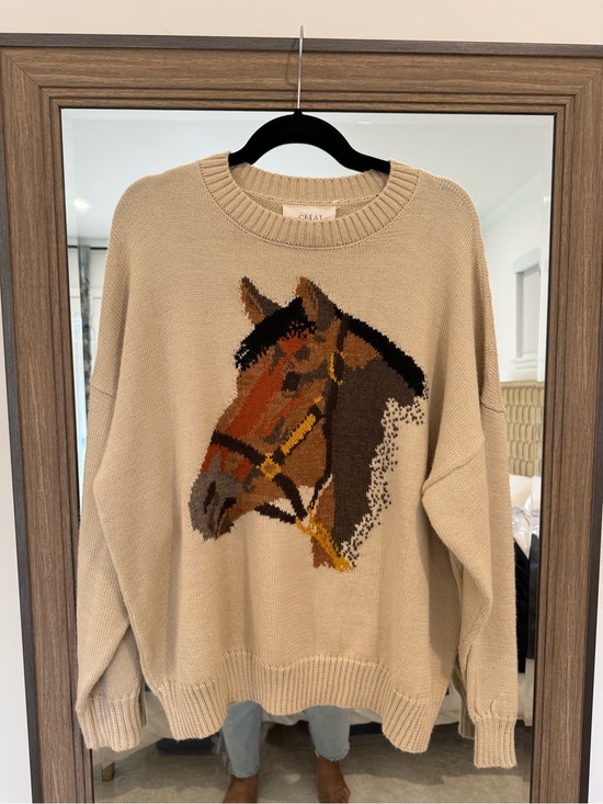 THE GREAT. Sweaters - The GREAT. The Stable Pullover Horse Size 3 Large NWOT